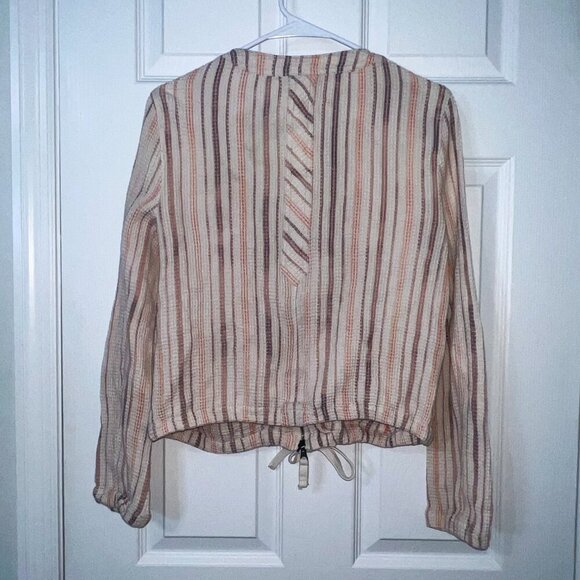 Free People Baja Waffle Knit Drawstring Jacket Size S - Picture 4 of 5